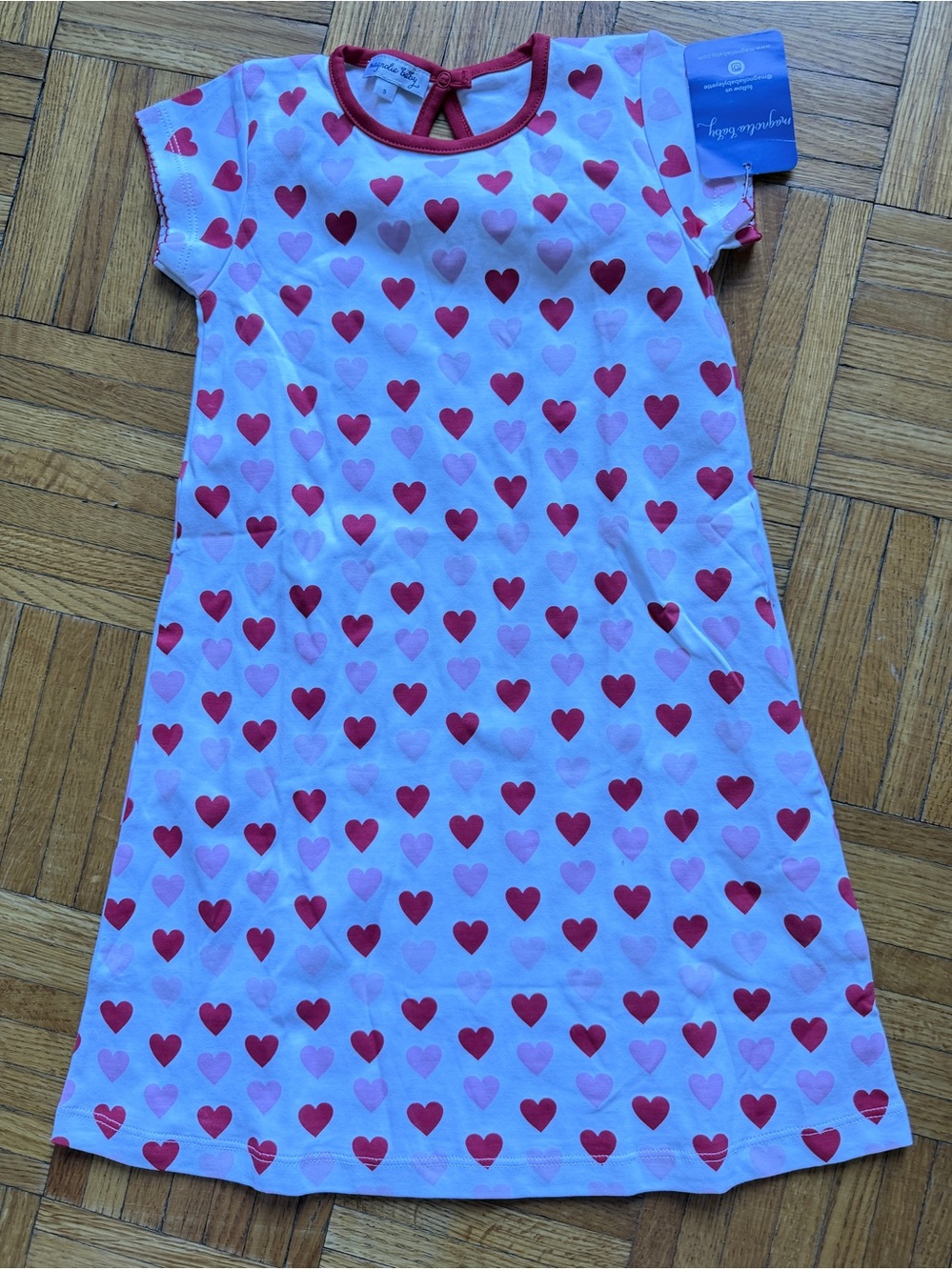 MAGNOLIA BABY Heart Print Cotton Dress - 5 NWT